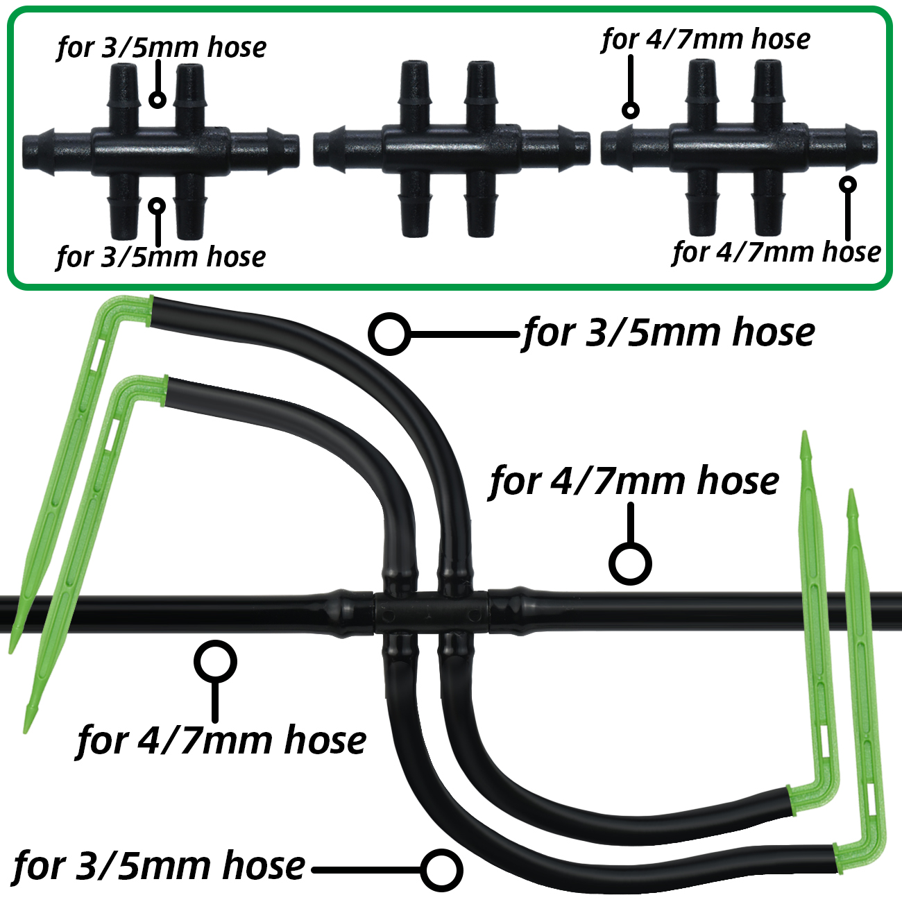KESLA Garden 4/7mm to 3/5mm Ho - Root Watering Spike ulasan dan harga