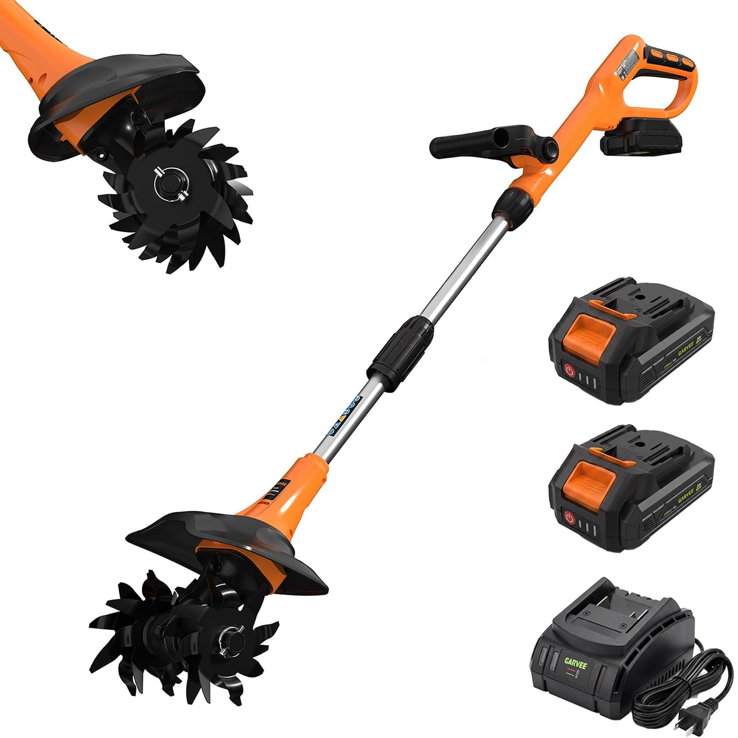 20V Cordless Garden Tiller, 2x - Gardening Tools Brands ulasan dan harga