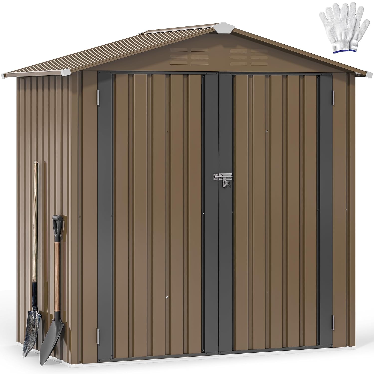 6x4ft Metal Outdoor Storage Sh - Gardening Tools Storage ulasan dan harga
