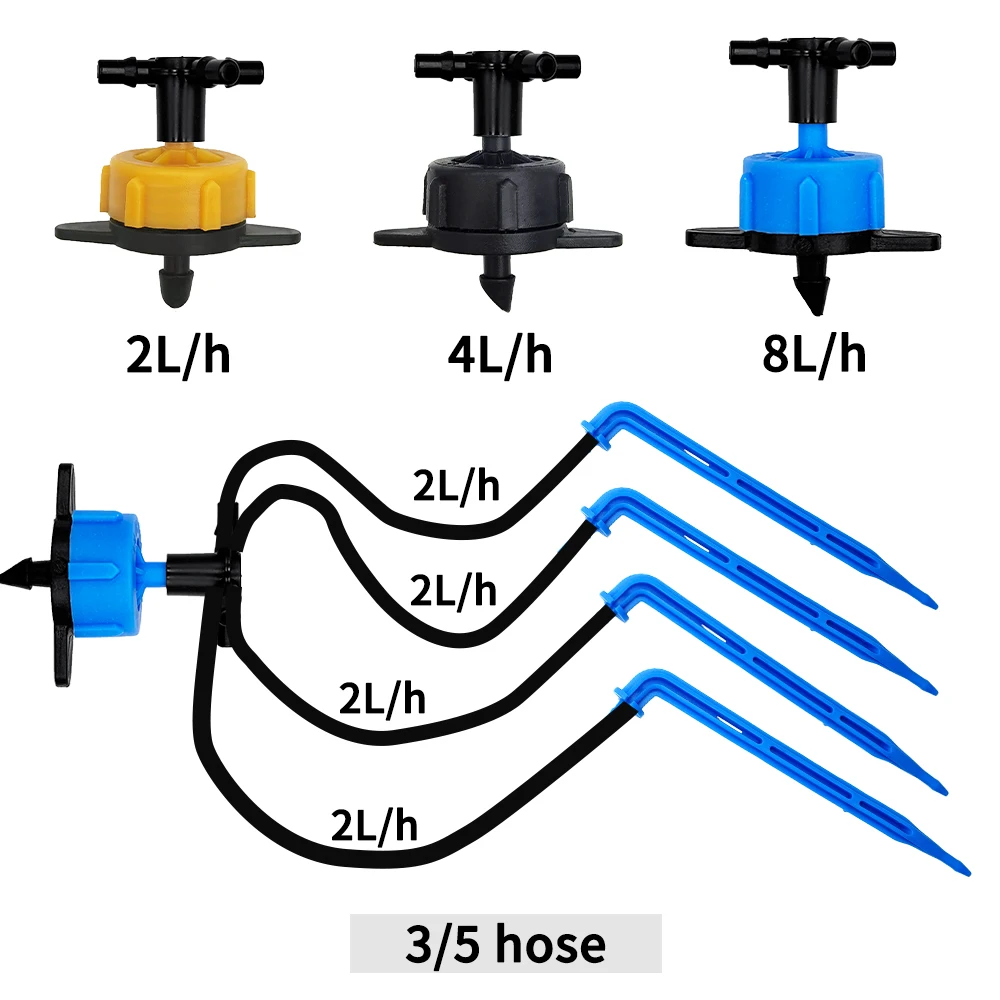 100-10M 4/2-Way 8L Drip Arrow  - Root Watering Spike ulasan dan harga