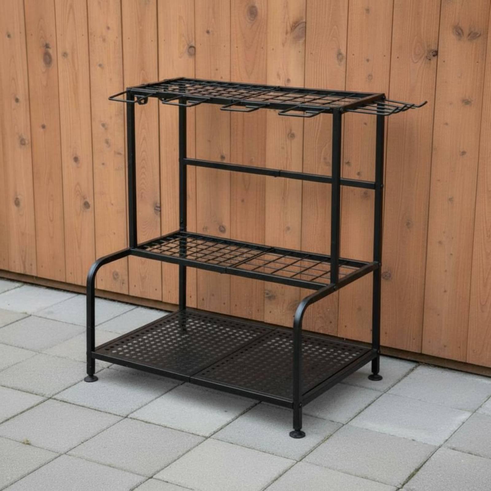 Metal Garden Tool Rack Adjusta - Gardening Tools Storage ulasan dan harga