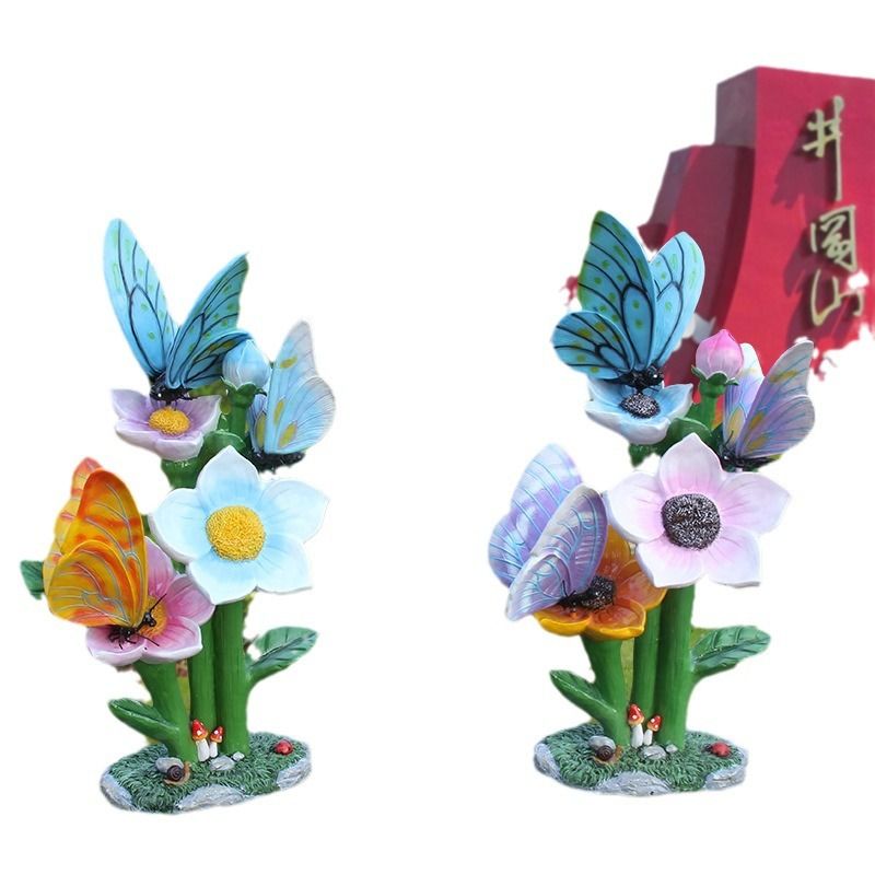 Outdoor butterfly flower sculp - Gardening Tools Photo ulasan dan harga