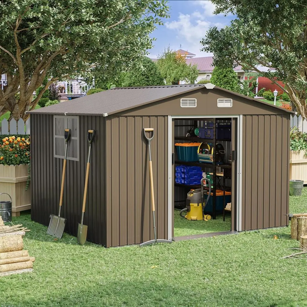 10T x 8T Outdoor Metal Storage - Gardening Tools Storage ulasan dan harga