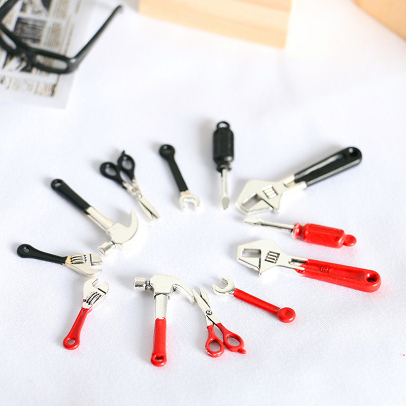 3/4/5/6Pcs Dollhouse Miniature - Gardening Tools Repair ulasan dan harga
