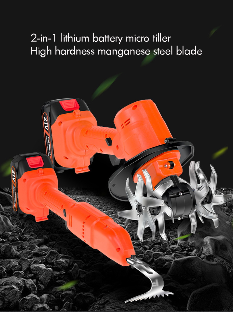 Cordless Electric Tiller 1.5Ah - Gardening Tools Brands ulasan dan harga
