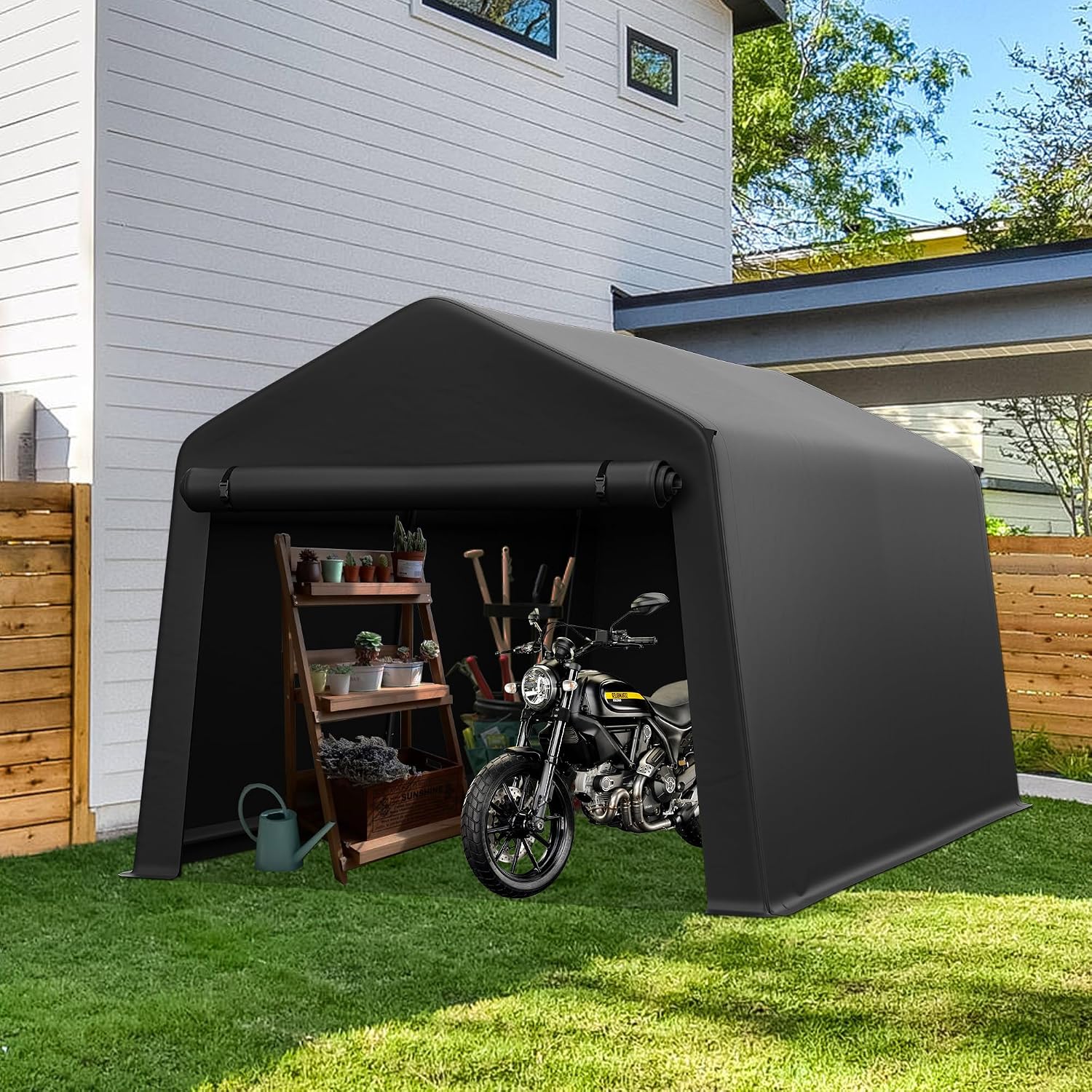 Portable Outdoor Storage Shed  - Gardening Tools Storage ulasan dan harga