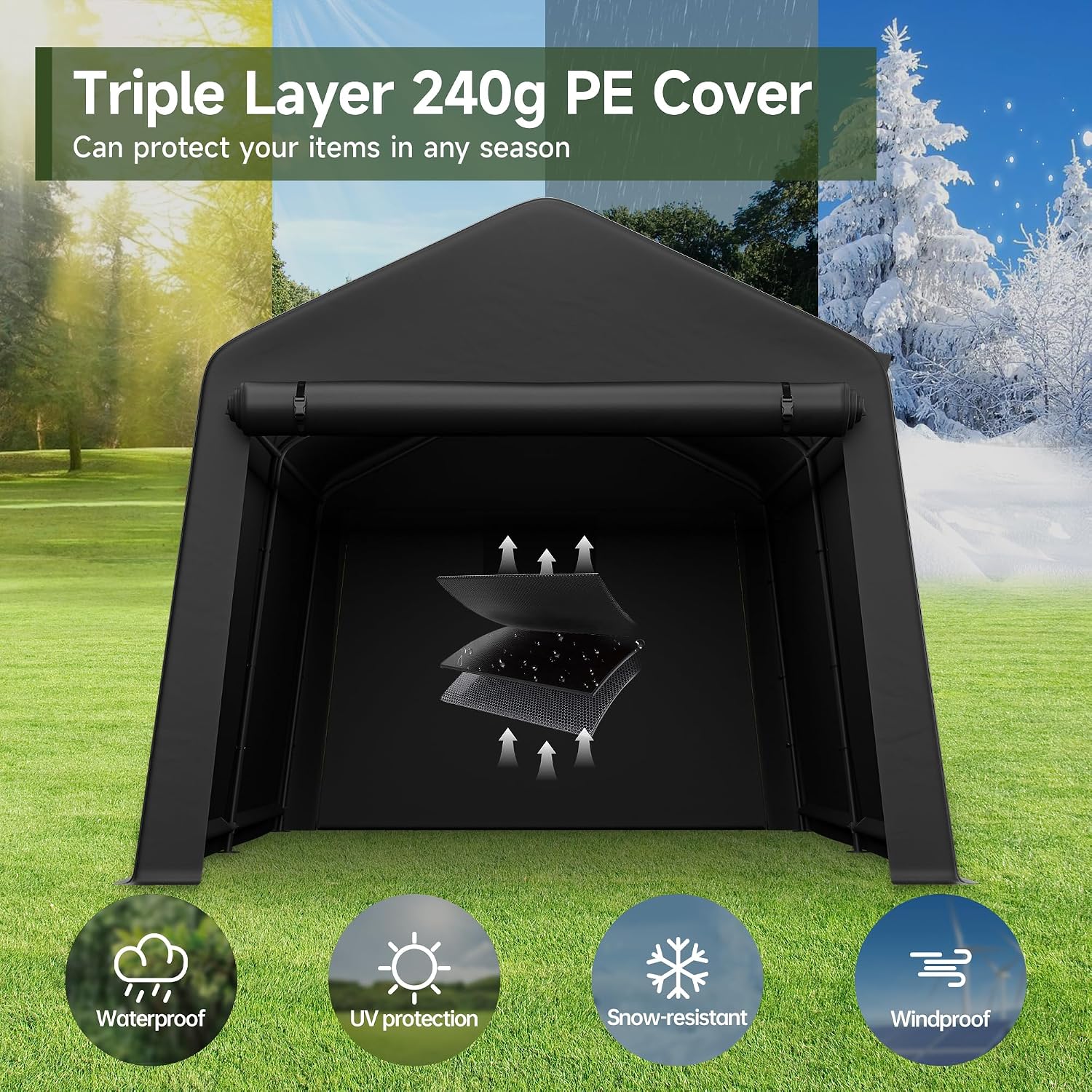Portable Outdoor Storage Shed  - Gardening Tools Storage ulasan dan harga