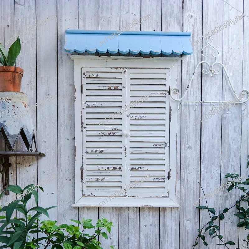 Retro Old Wood Window Wall Han - Gardening Tools Photo ulasan dan harga
