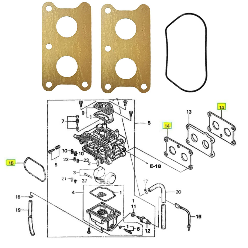 FOR HONDA  GXV530 GCV530 Engin - Gardening Tools Repair ulasan dan harga