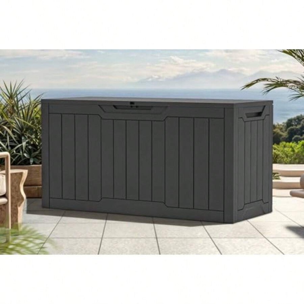 80 Gallon Waterproof Deck Box  - Gardening Tools Storage ulasan dan harga