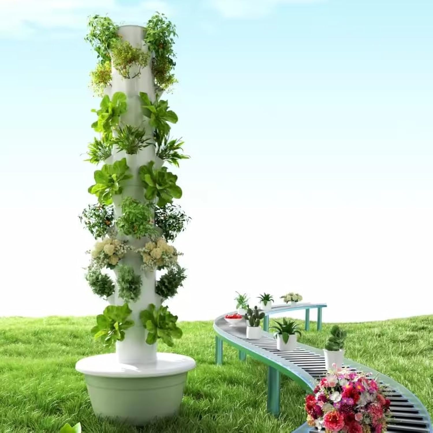 Vertical Hydroponic Grow Tower - Hydroponic System ulasan dan harga